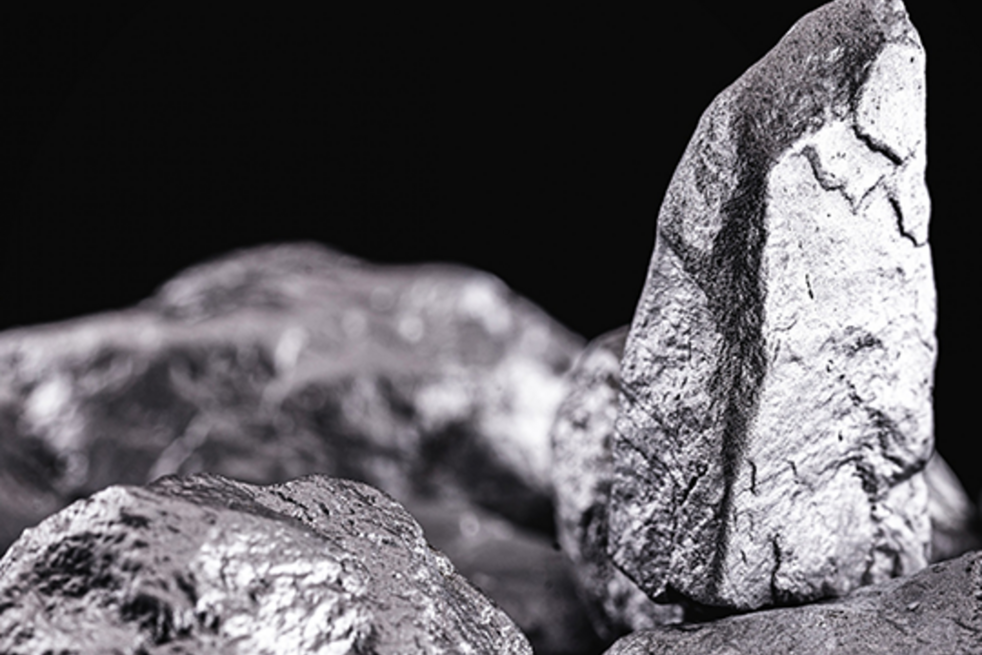 shiny nuggets of metal