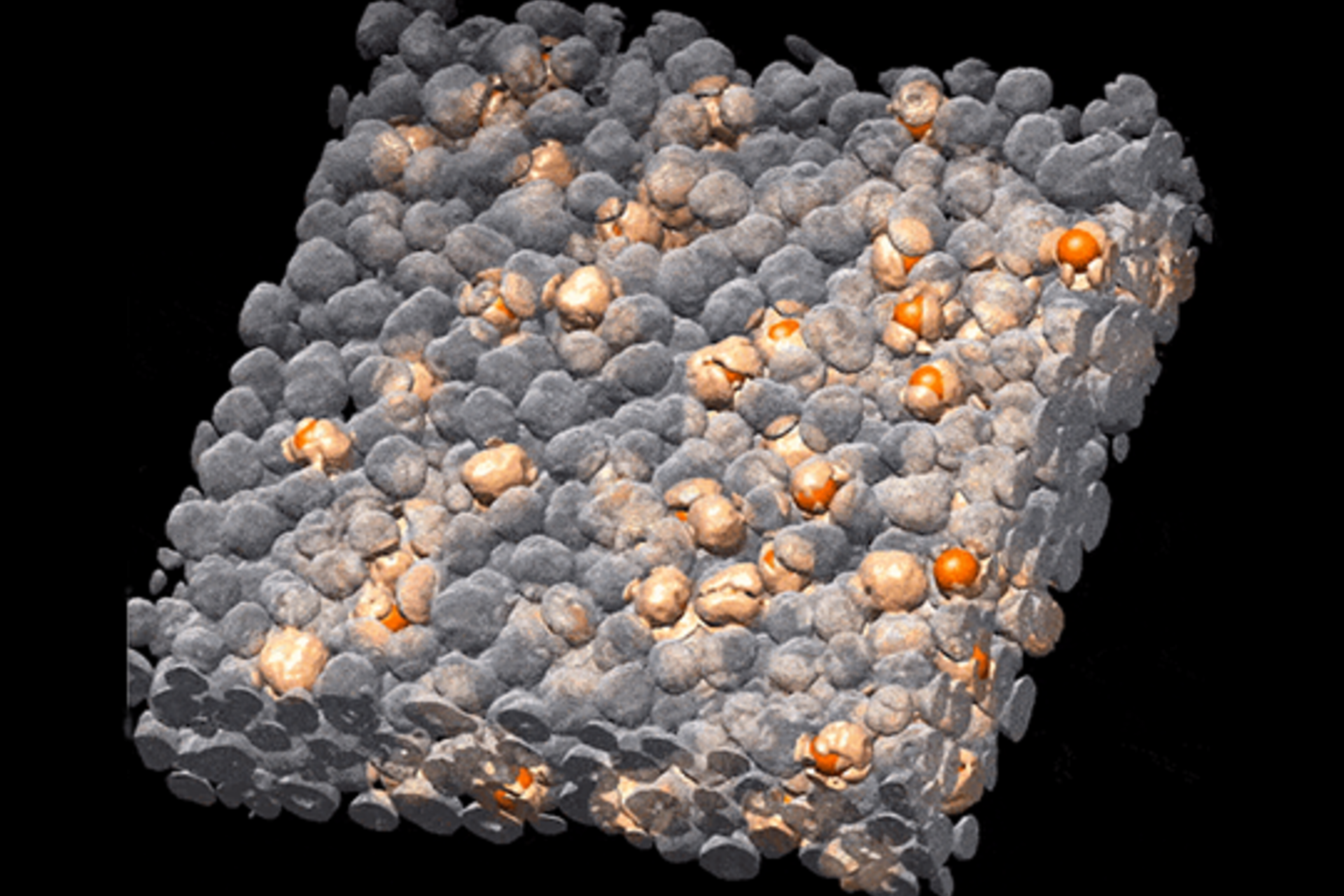 Cathode degradation in a block of gravel rotating 360 degrees