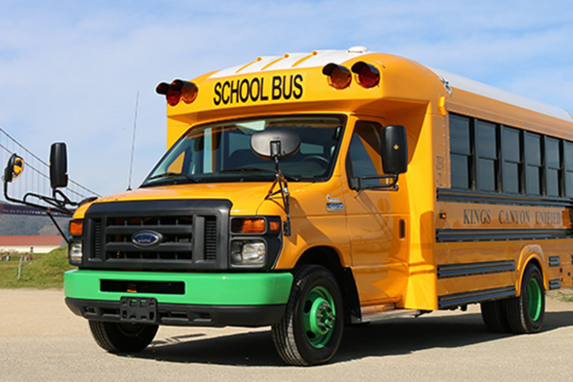 An electrified school bus