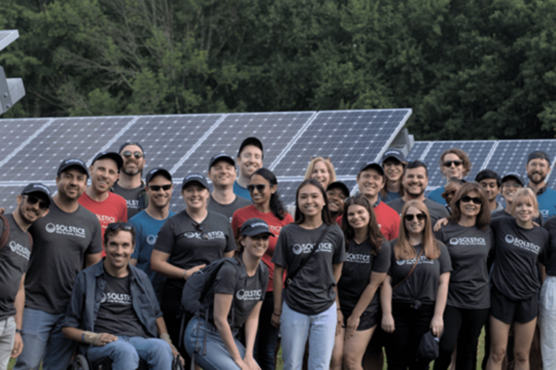 Solstice at the site of a community solar farm in Massachusetts.
