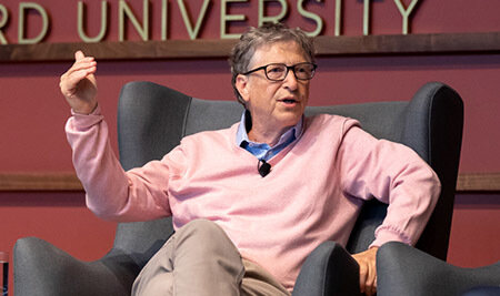 Bill Gates talk on stage