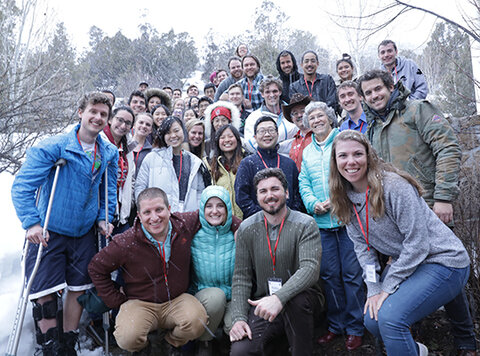 The 2019 Extreme Energy Efficiencyy class gathered in person at Amory Lovins' extremely energy efficient home in Old Snowmass, CO