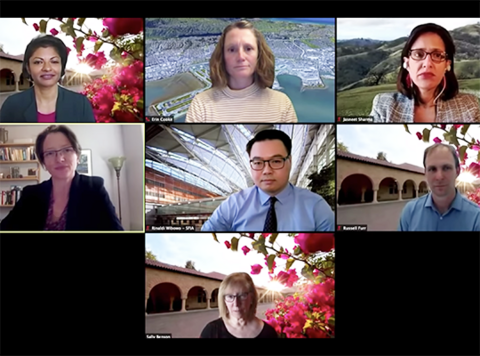 The panelists included Fahmida Ahmed Bangert, Erin Cooke, Jasneet Sharma; Nuin-Tara Key, Rinaldi Wibowo, Russell Furr; and Sally Benson