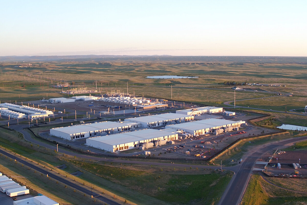 A Microsoft data center in Wyoming